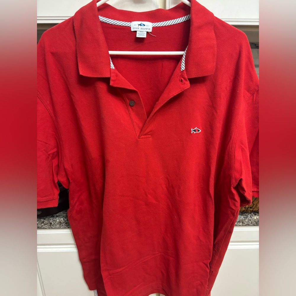 Men’s fish hippie collared shirt